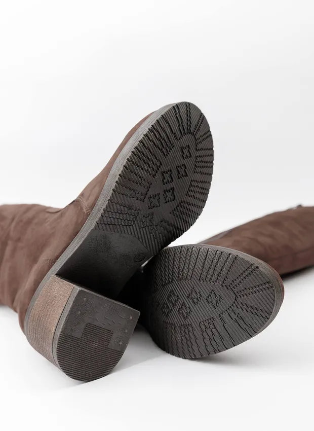 Amelia | Stilvolle Lederstiefel mit komfortablem Absatz