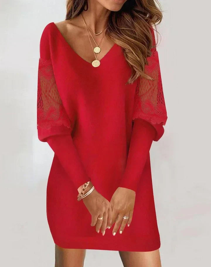 Fenne | Langärmliges Patchwork-Kleid für jede Saison