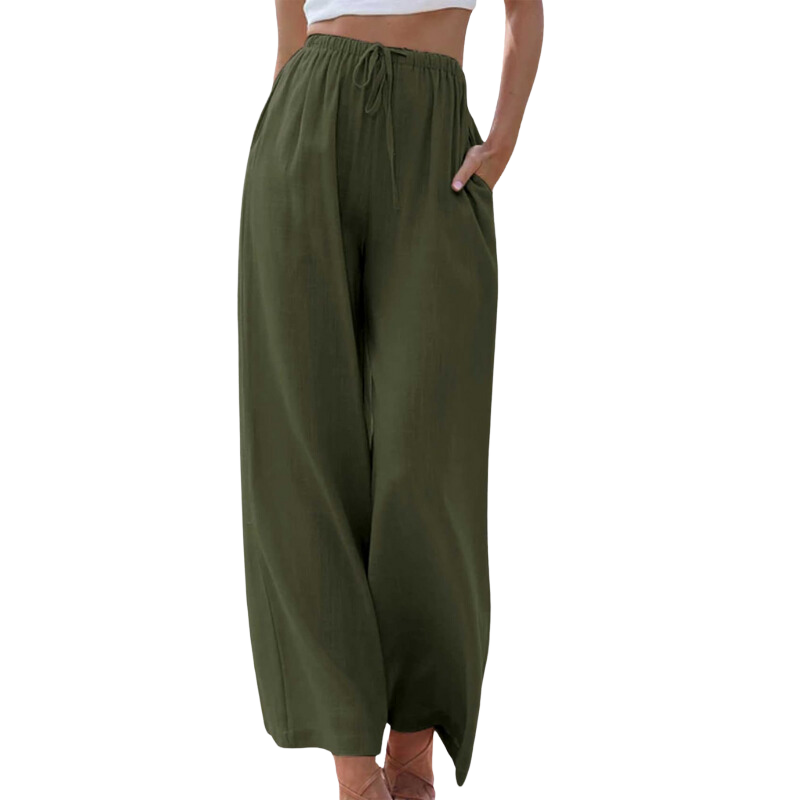 Adeline | Bequeme Baumwoll-Leinenhose mit Eleganz
