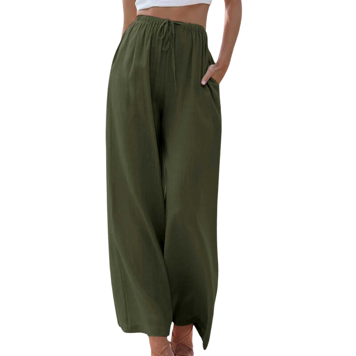 Adeline | Bequeme Baumwoll-Leinenhose mit Eleganz