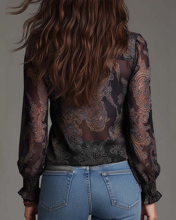 Bianca | Stilvolle Bluse im Halbzip Look