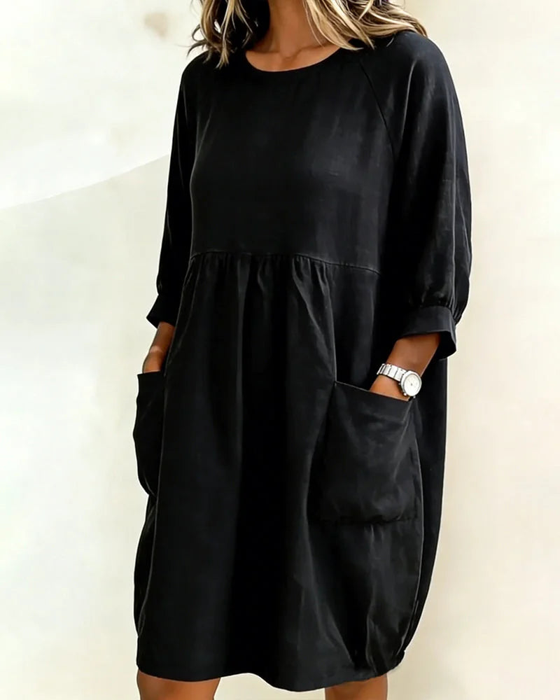 Alena | Modisches 3/4-Arm-Kleid Damen