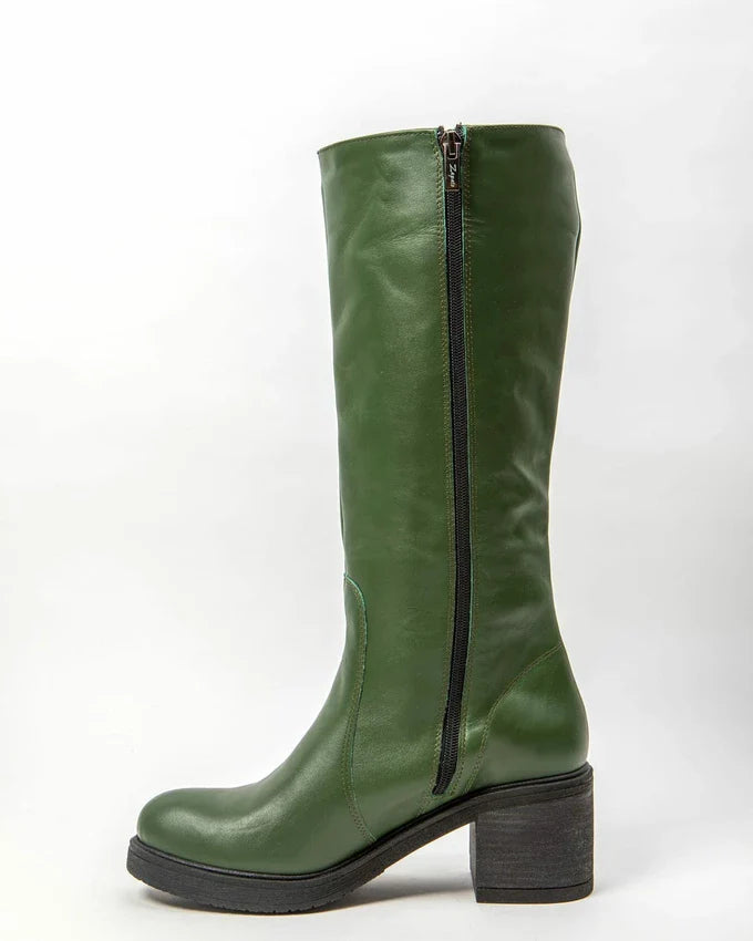 Amelia | Stilvolle Lederstiefel mit komfortablem Absatz