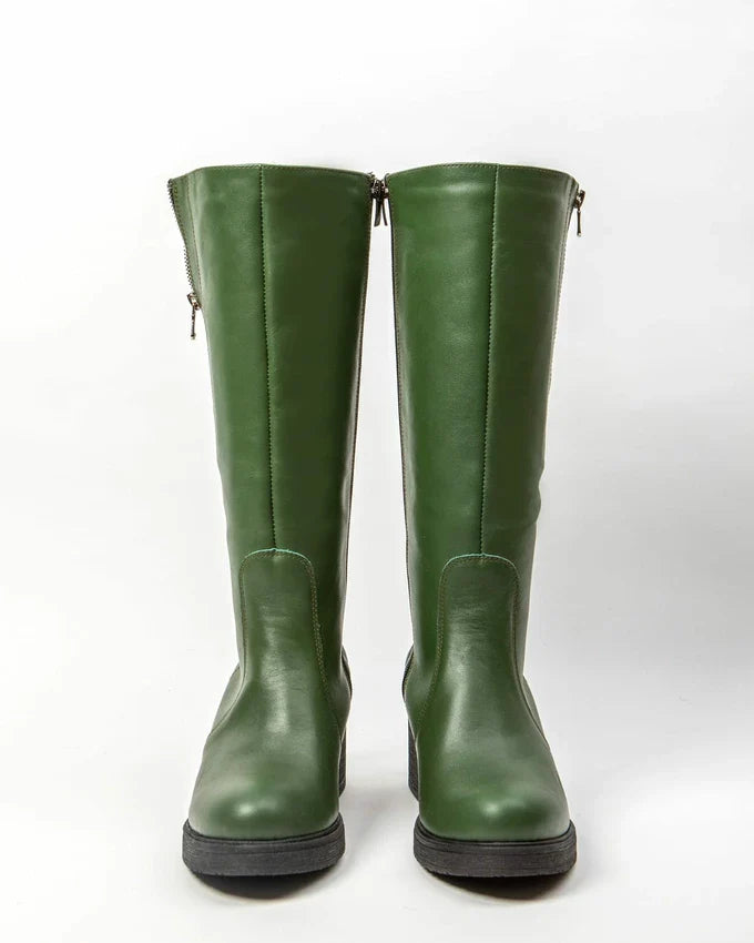 Amelia | Stilvolle Lederstiefel mit komfortablem Absatz