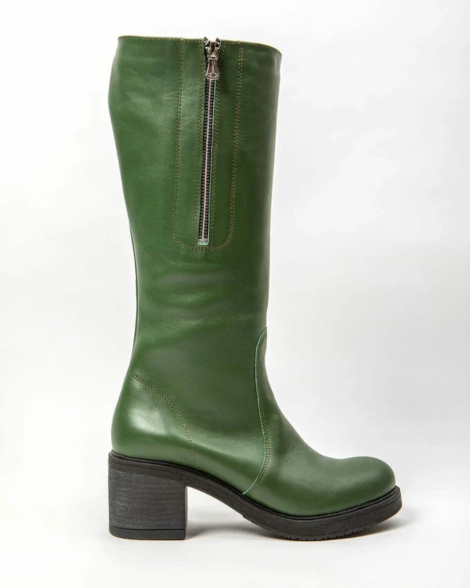 Amelia | Stilvolle Lederstiefel mit komfortablem Absatz