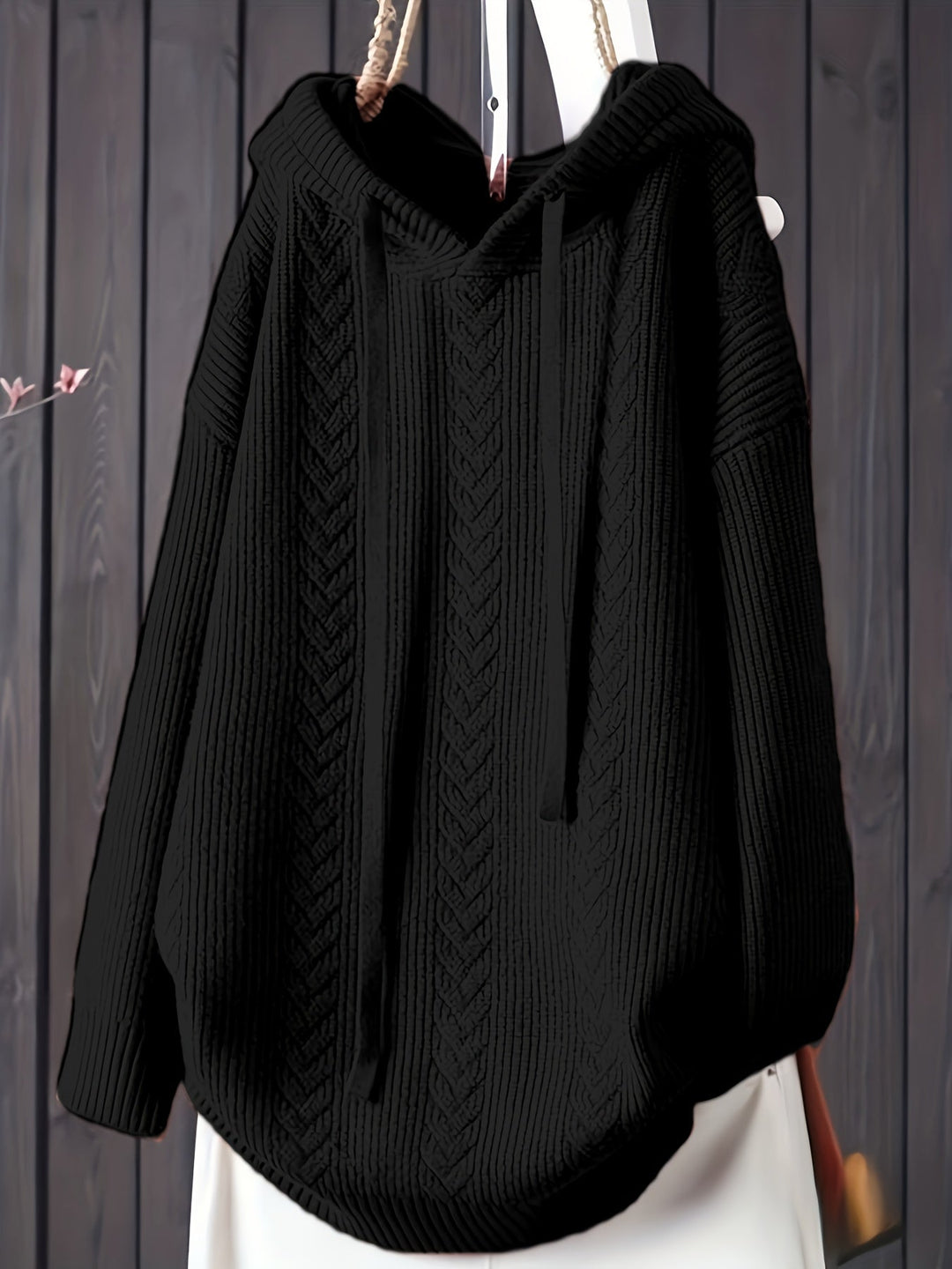 Sophia | Lässiger Strick-Kapuzenpullover mit langen Ärmeln