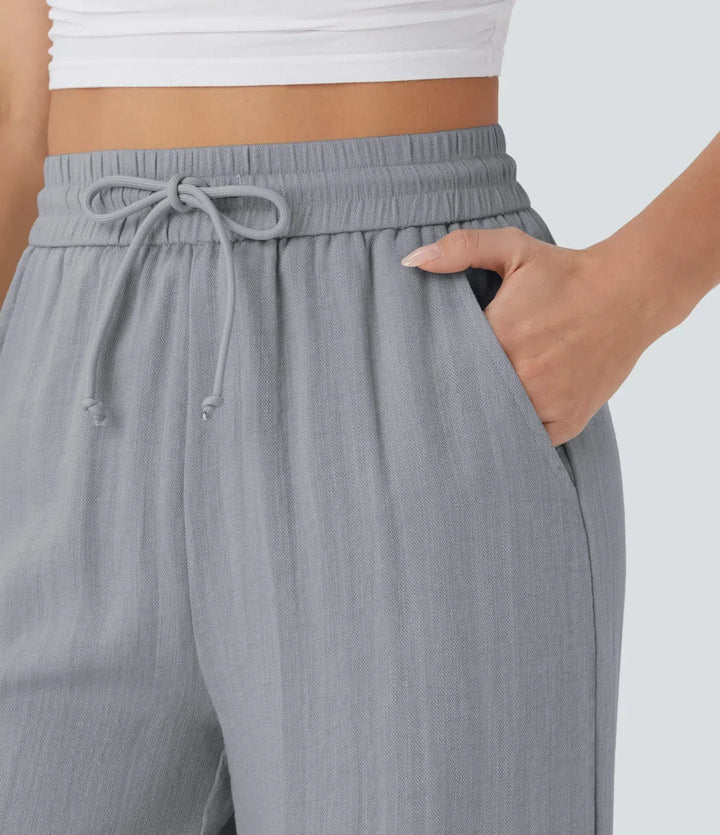 Elena | Bequeme Leinenhose mit fließender Passform