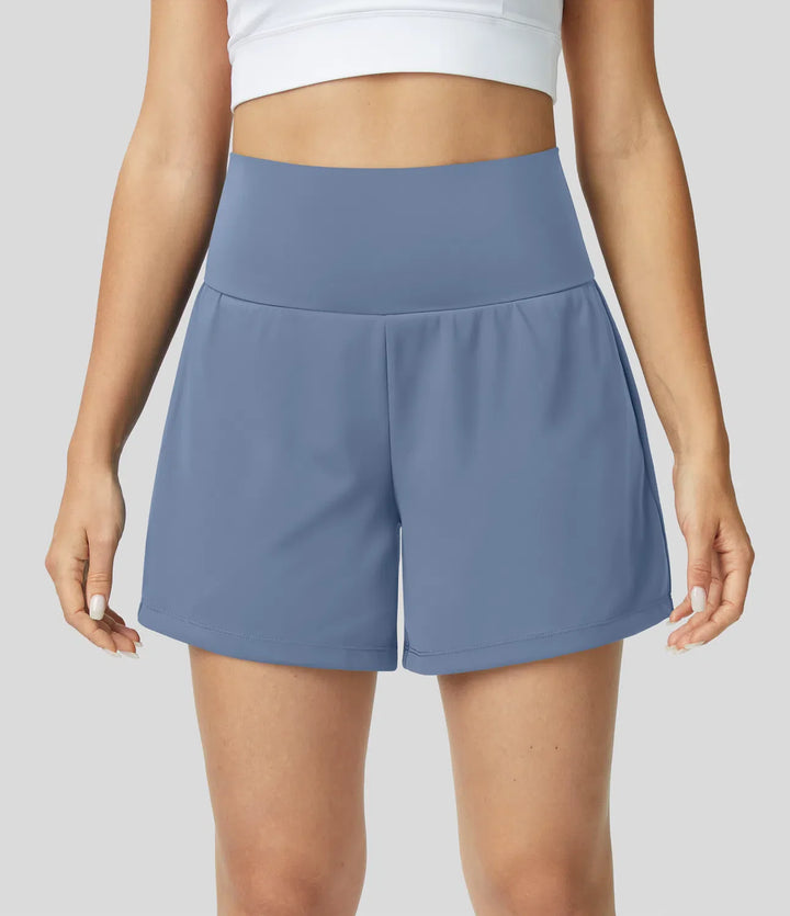 Natalia | 2-in-1 Yoga-Shorts mit hoher Taille