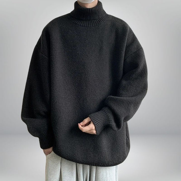 JACQUE ROLLKRAGENPULLOVER aus weichem Strickmaterial