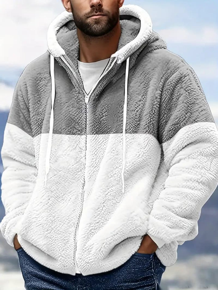 Jonas | Warme Fleecejacke mit Kapuze für Herren