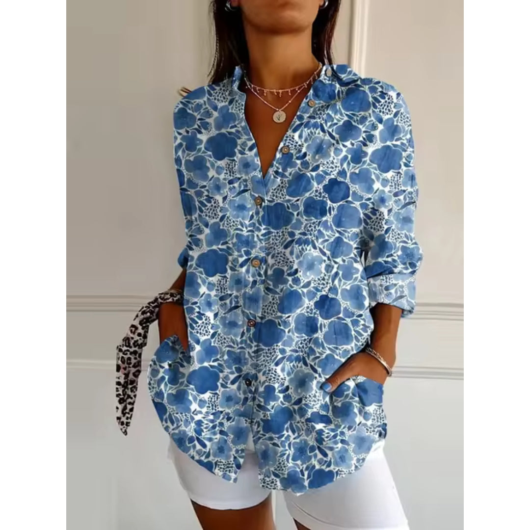 Sylvie | Geblümte Bluse mit femininem Stil