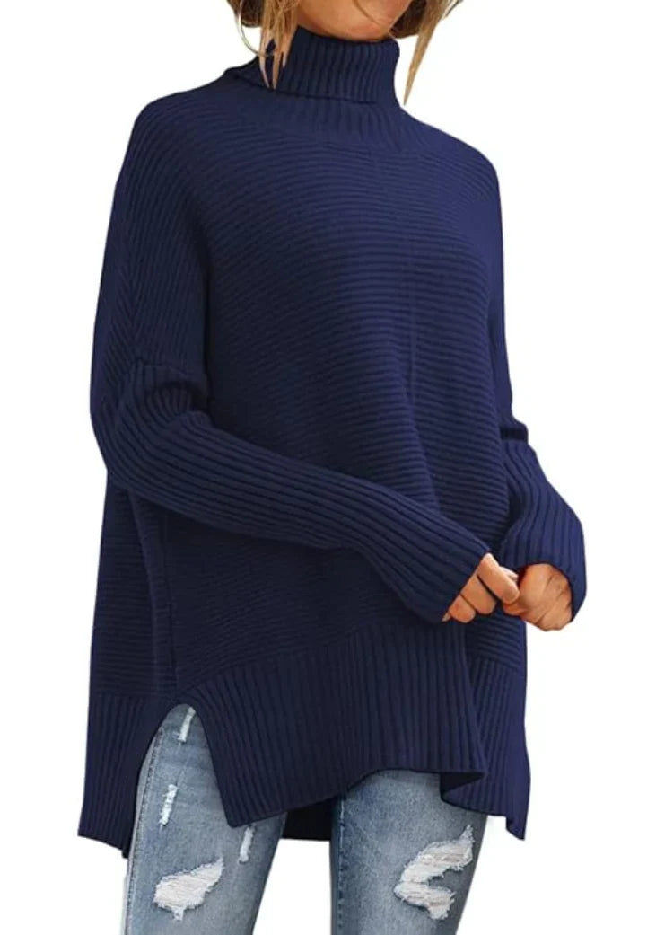 Elin | Rollkragenpullover aus grobem Strick
