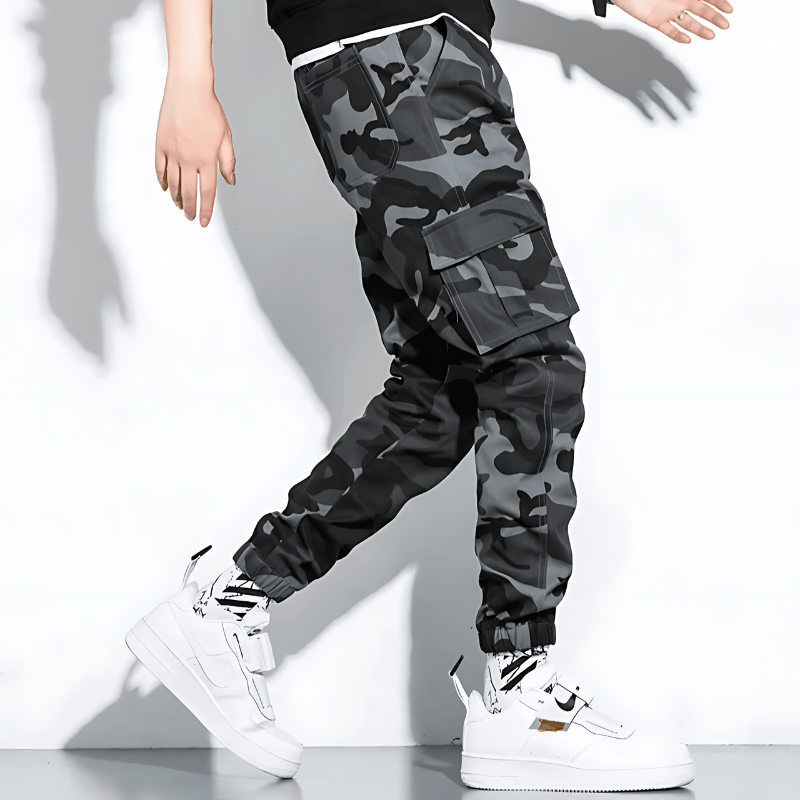 Jonas | Camo Cargo Hose Herren Komfort Fit