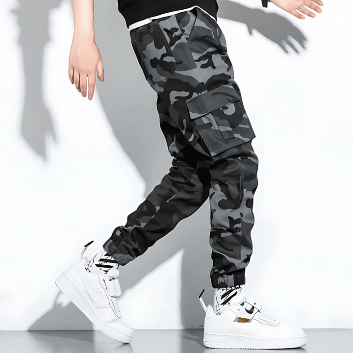 Jonas | Camo Cargo Hose Herren Komfort Fit