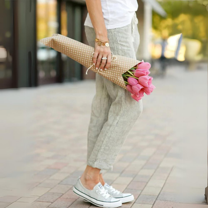 Truly | Elegante Leinenhose mit Gummibund