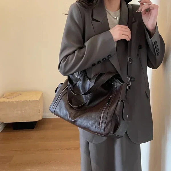 Novira Leder Tragetasche für Alltag und Arbeit