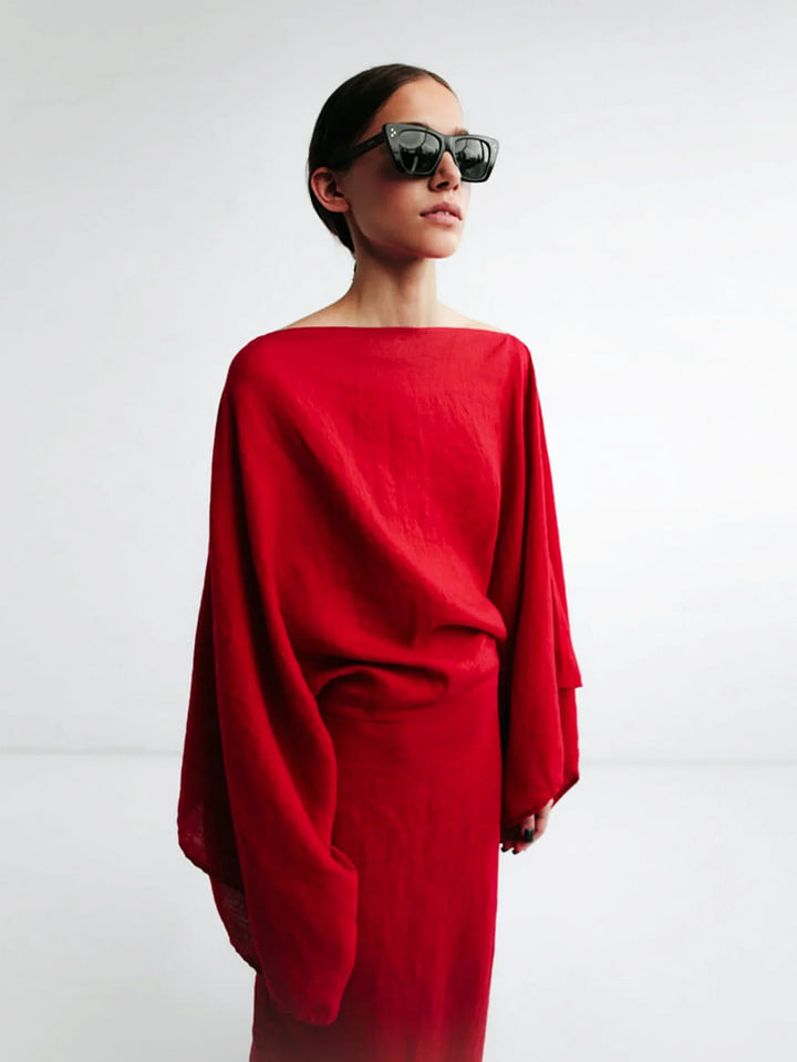 Marjon | Luftiges Leinen-Kimono-Kleid