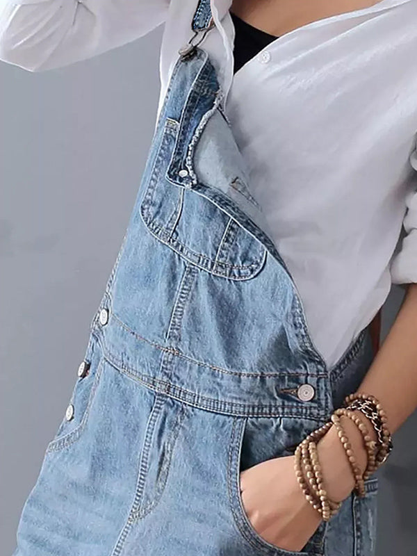 Rosie | Denim-Latzhosen-Kleid im lässigen Stil