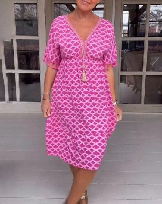 Thea | Farbenfrohes, stilvolles Freizeitkleid