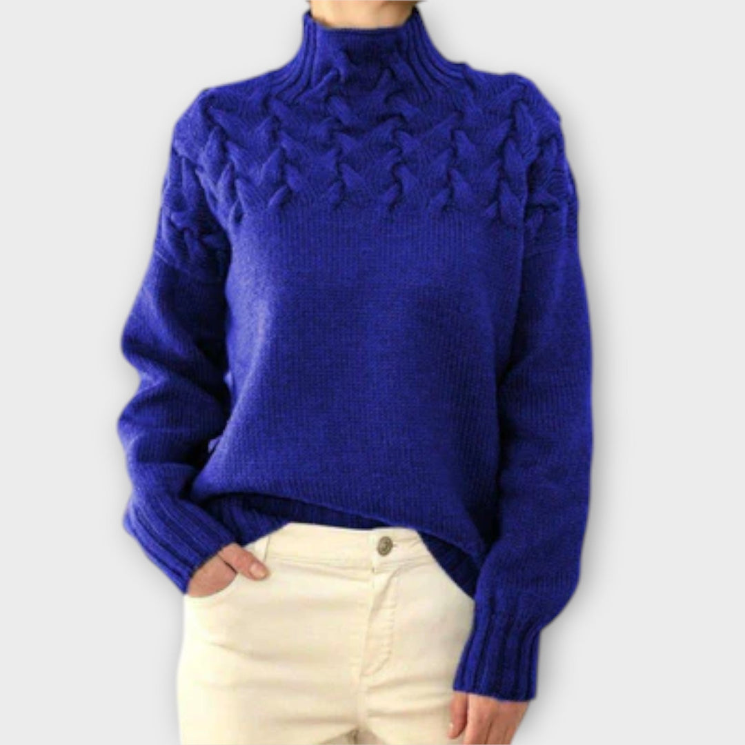 Julia | Zopfstrickpullover Damen elegant & bequem