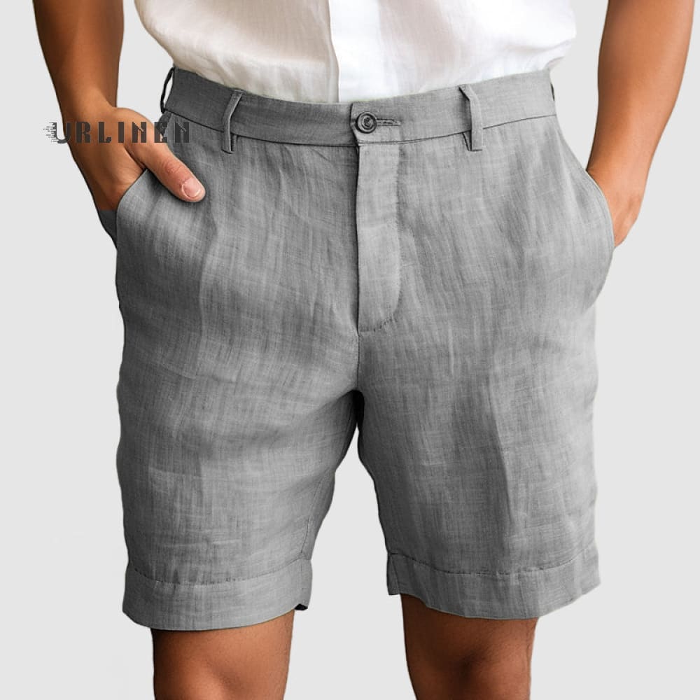 Lässige Baumwoll | Leinen-Shorts für Herren