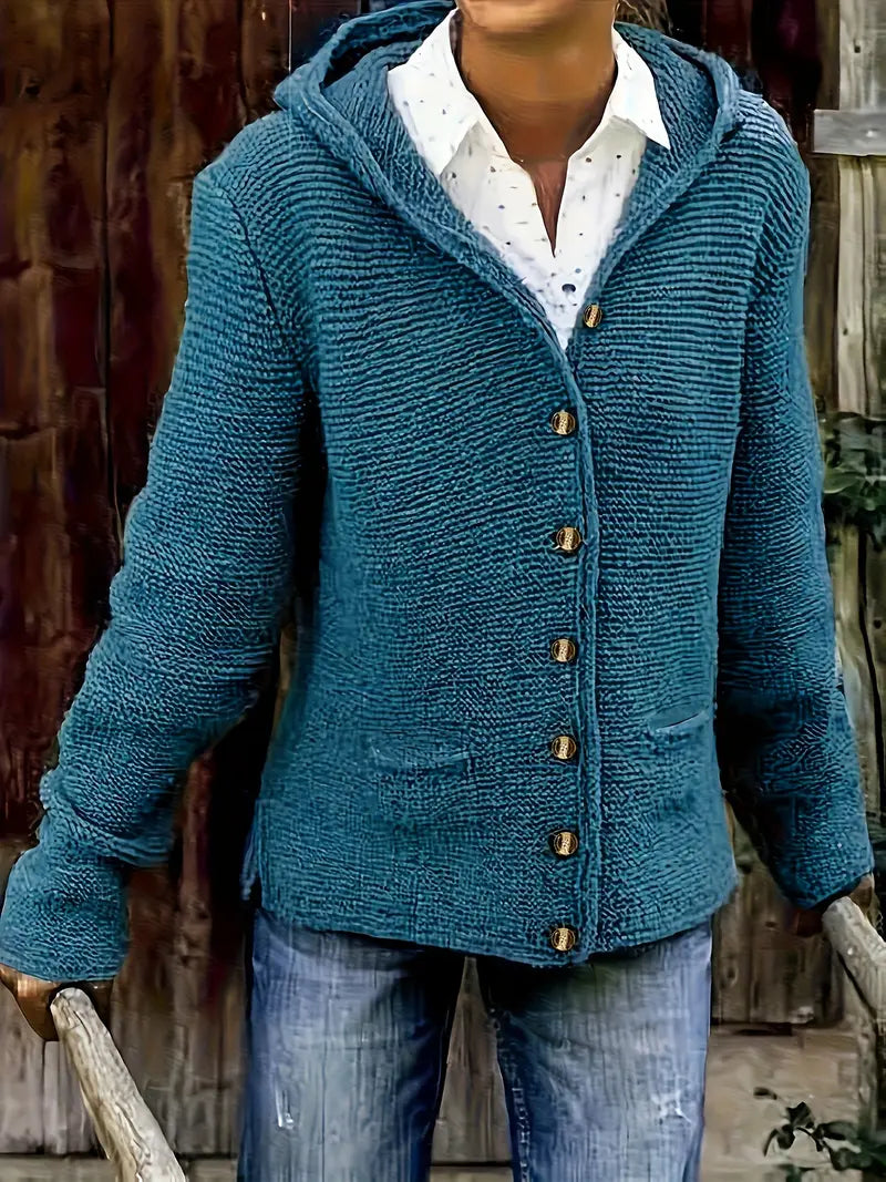 Livia | Lässige Strickjacke mit Kapuze für jeden Tag
