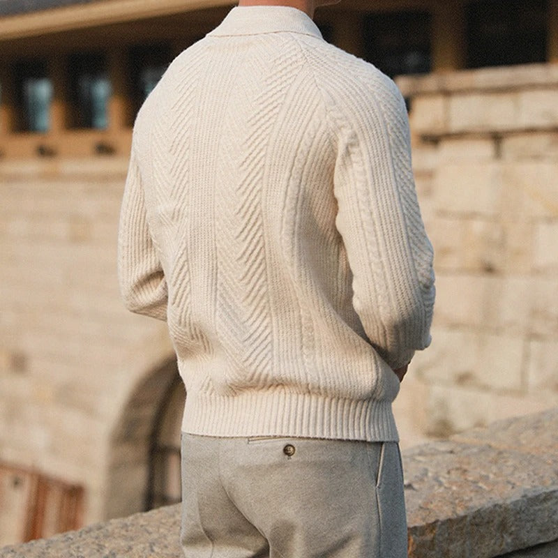 Robinson | Ikonischer Herrenpullover mit Strickmuster
