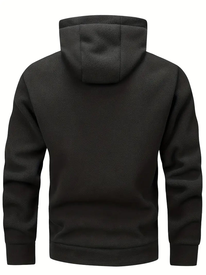 Marek | Bequemer Hoodie mit Zipper und Fronttaschen