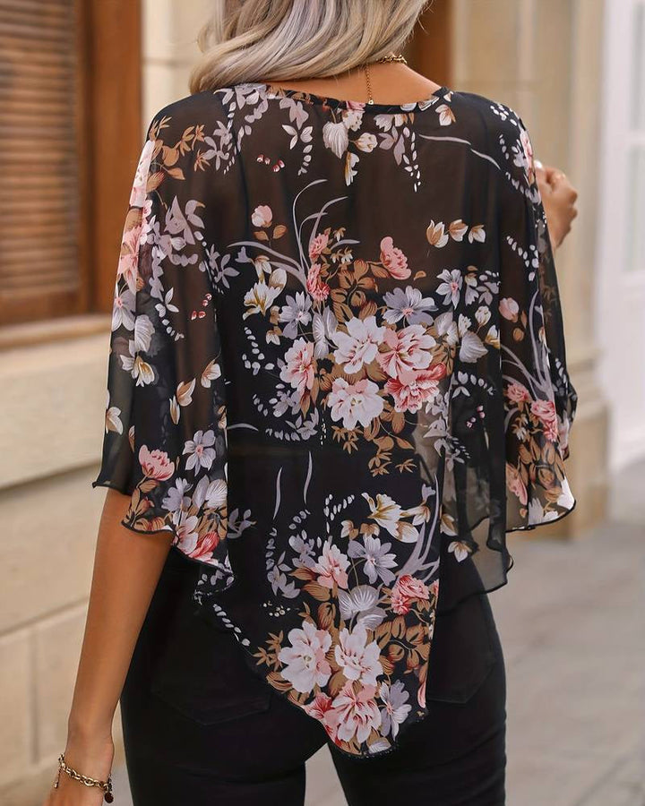 Carmen | Elegante Bluse mit Blumenmuster für feminine Frühlingsmode