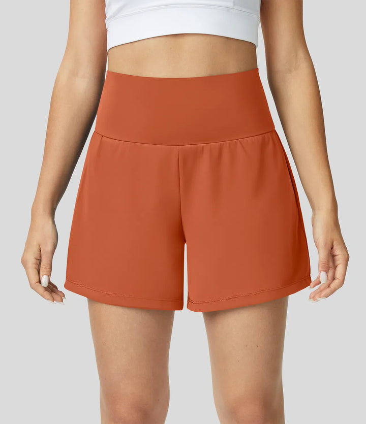 Natalia | 2-in-1 Yoga-Shorts mit hoher Taille