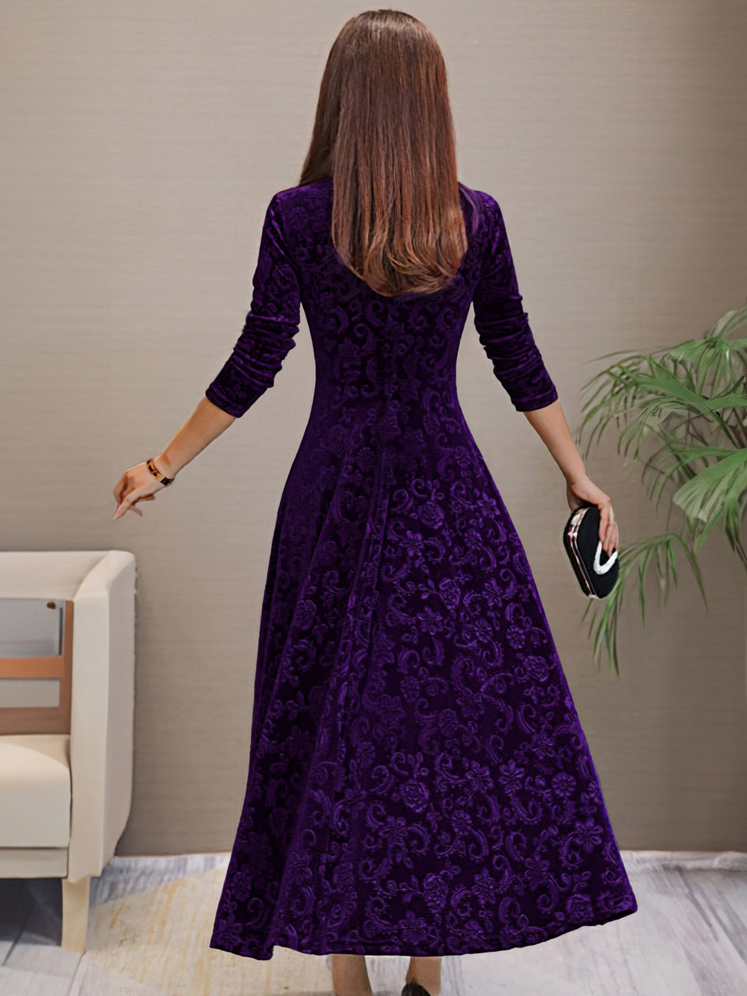 Amelia | Stilvolles Samtkleid Damen elegant chic