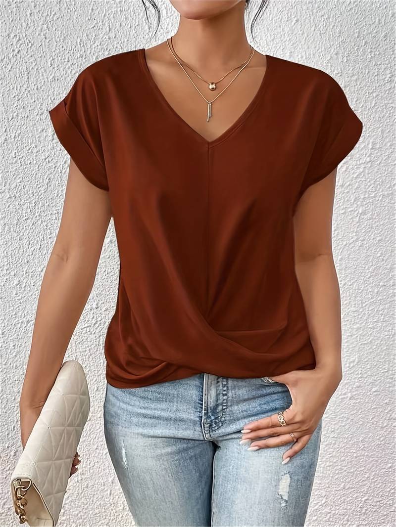 Tina | Lässiges T-Shirt mit kurzen Ärmeln für Frauen