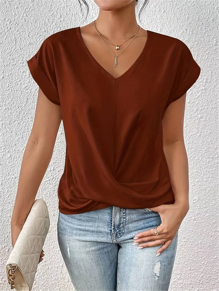 Tina | Lässiges T-Shirt mit kurzen Ärmeln für Frauen