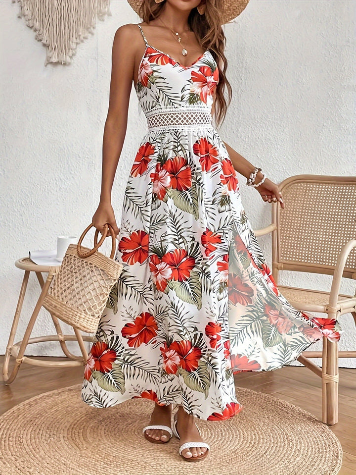 Tessa | Blumen Maxikleid in Boho Eleganz