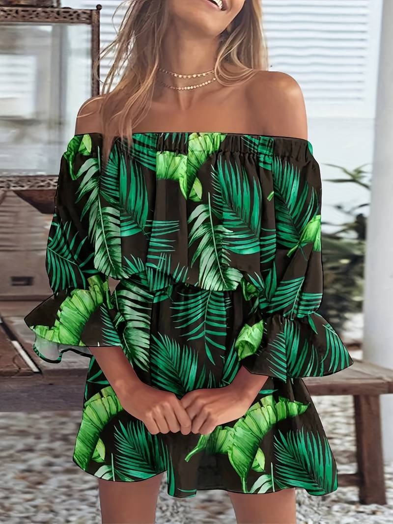 Elisa Boho Leaf Kleid für entspannte Sommertage in Stil