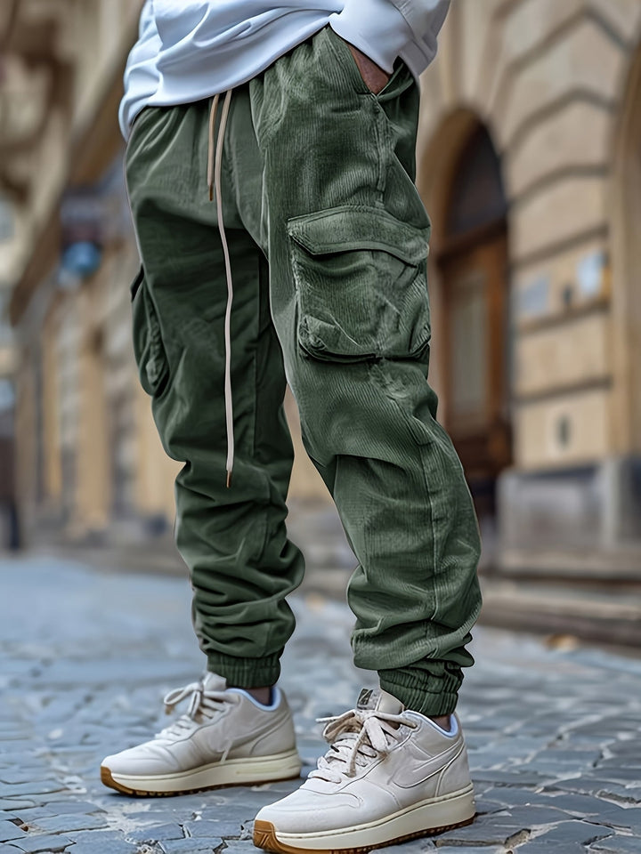Amira | Jogginghose aus Kord mit praktischem Kordelzug