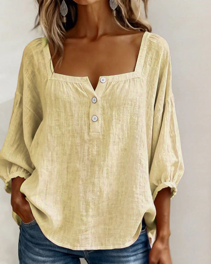 Zoe | Elegante Bluse Damen Eckiger Stil