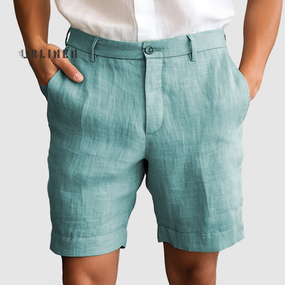 Lässige Baumwoll | Leinen-Shorts für Herren