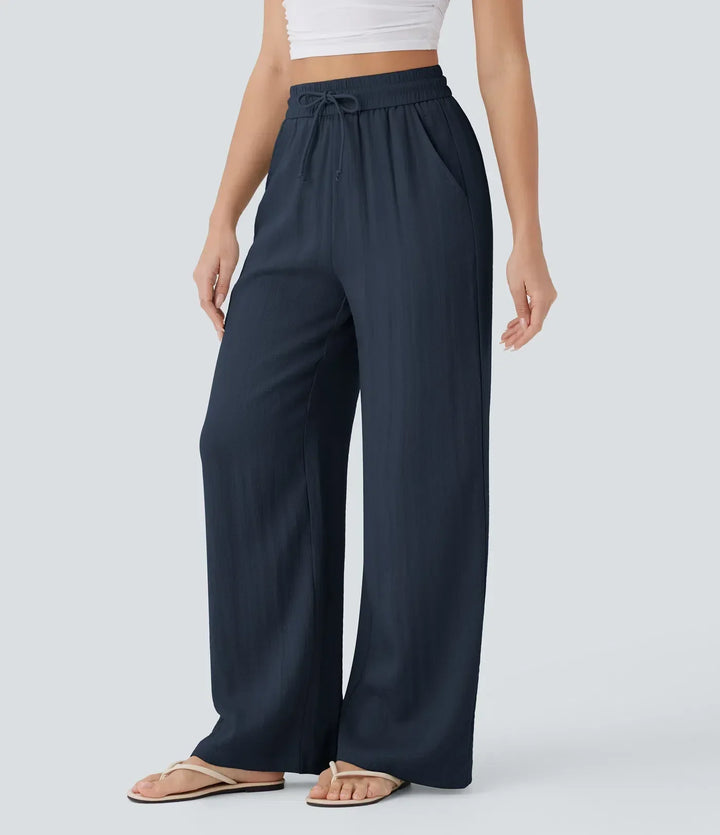 Elena | Bequeme Leinenhose mit fließender Passform