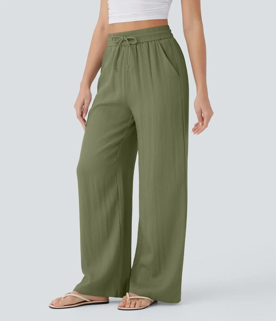 Elena | Bequeme Leinenhose mit fließender Passform