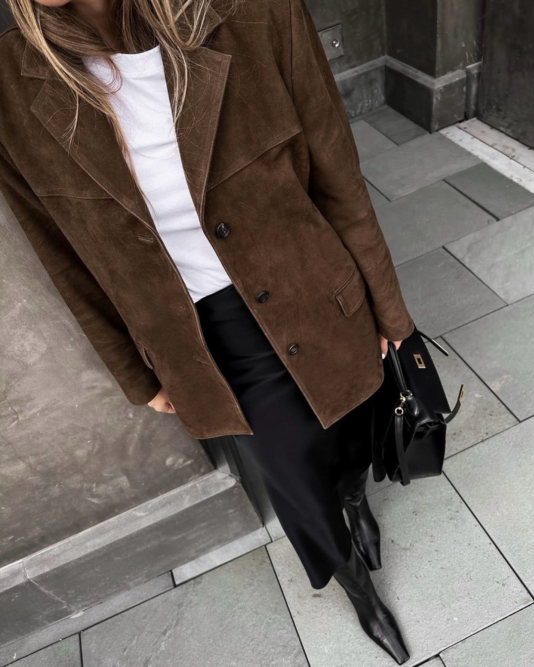 FELICIA | Wildlederblazer mit klassischer Passform