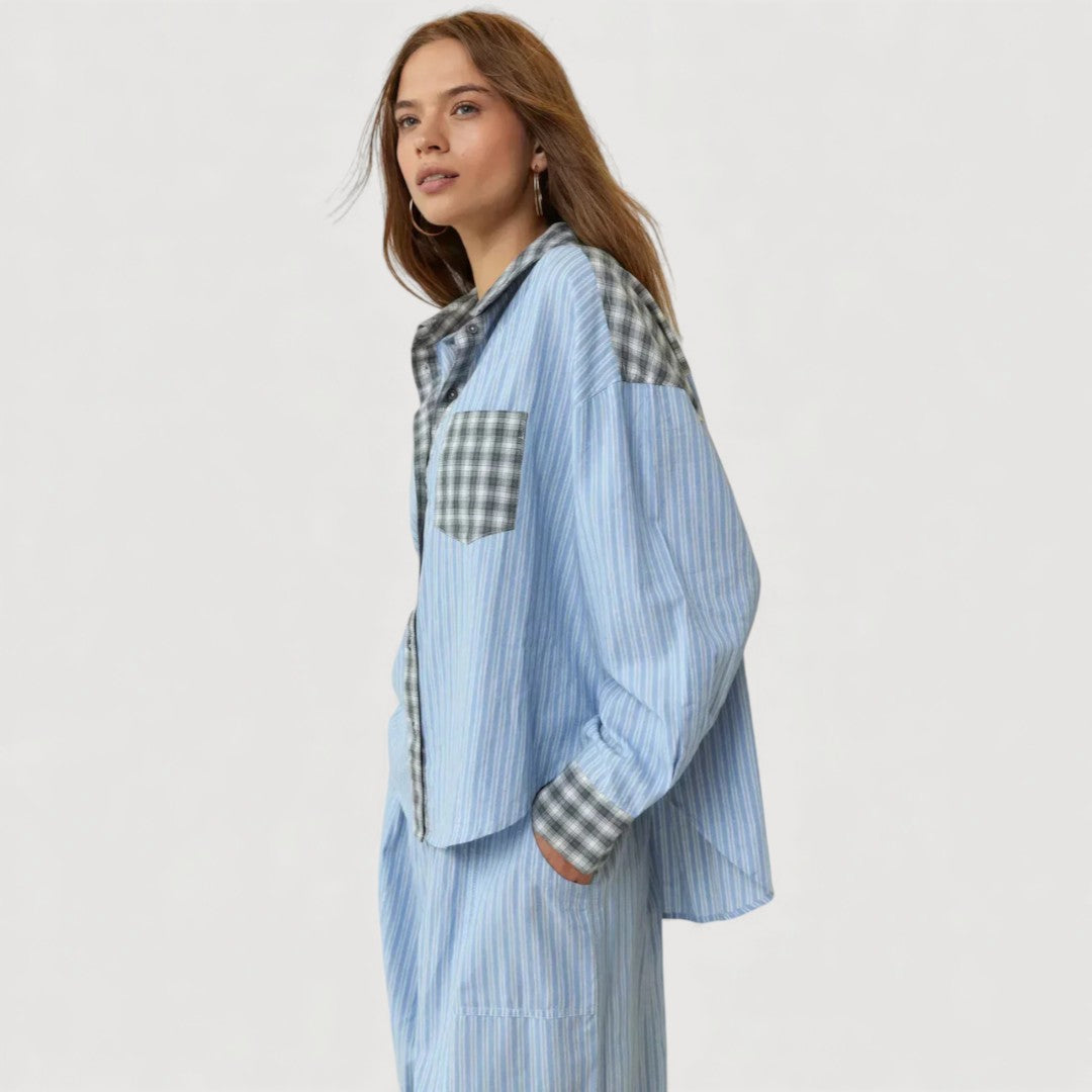 Isabella | Relaxed Pyjama-Set Damen stilvoll getragen