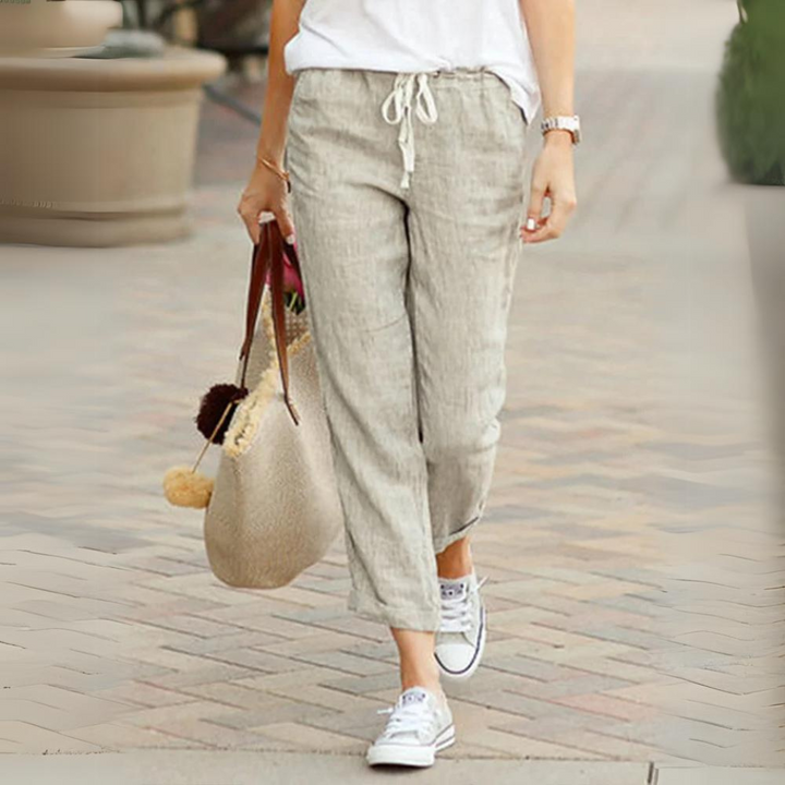 Truly | Elegante Leinenhose mit Gummibund