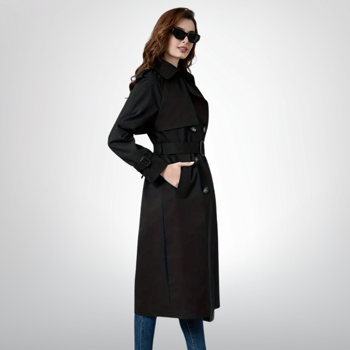 Evelina | Trenchcoat mit Gürtel & femininer Linie
