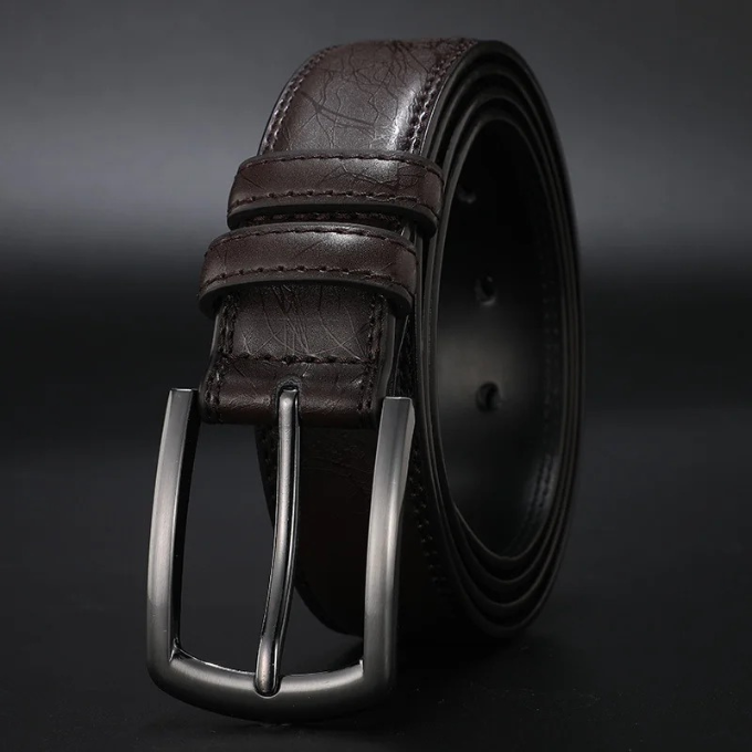 Felix | Ashford Ledergürtel Gunmetal Herrenmode Look