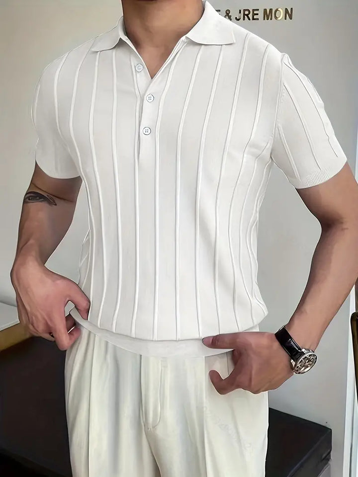 London | Vertikal gestreiftes Hemd für Herrenlook
