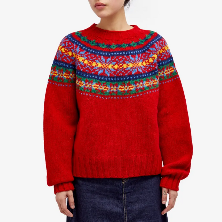 SAGA | Vintage Damenpullover mit charmantem Retro-Stil