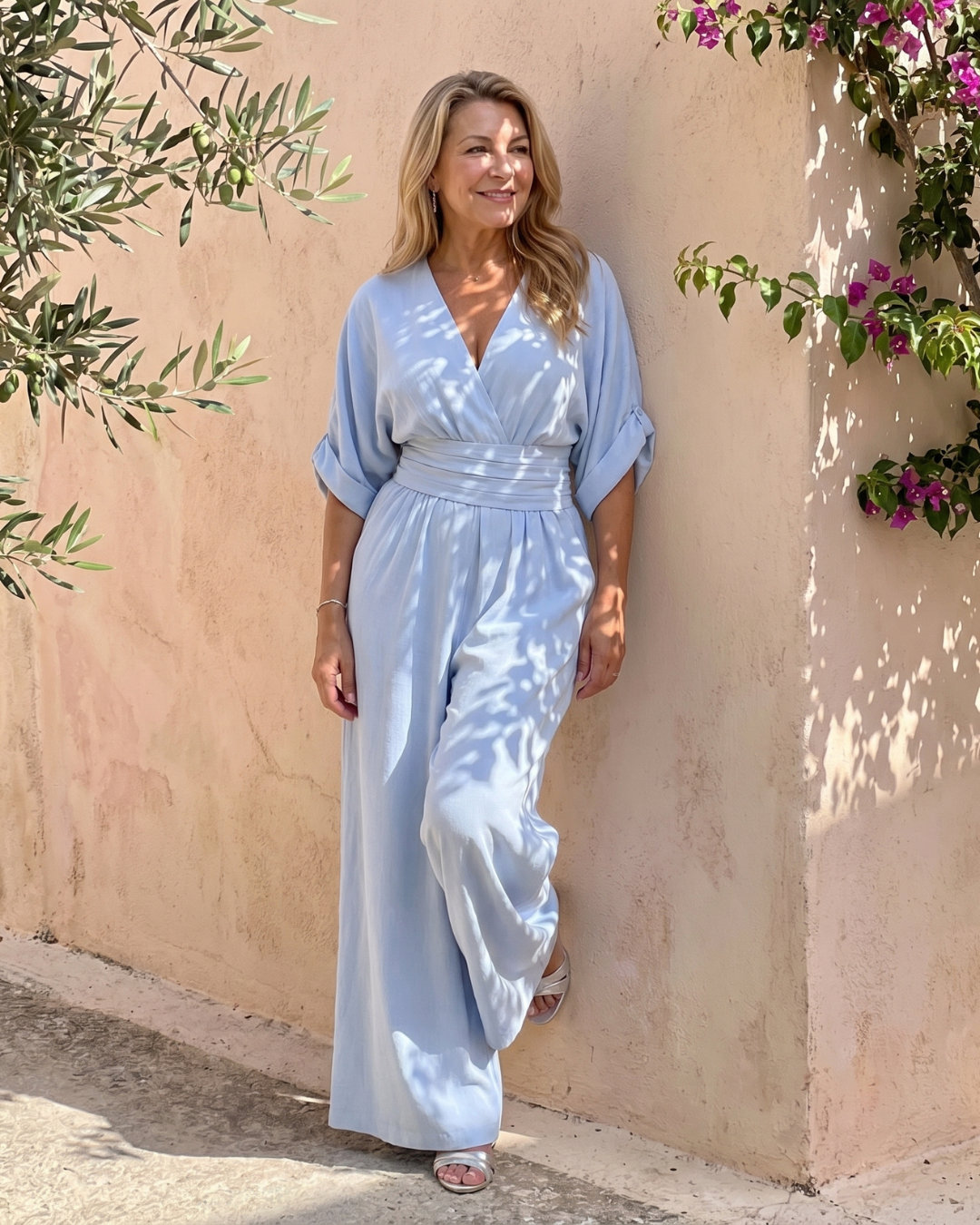 Clara | Schicker Jumpsuit Damen Drapiert Stil