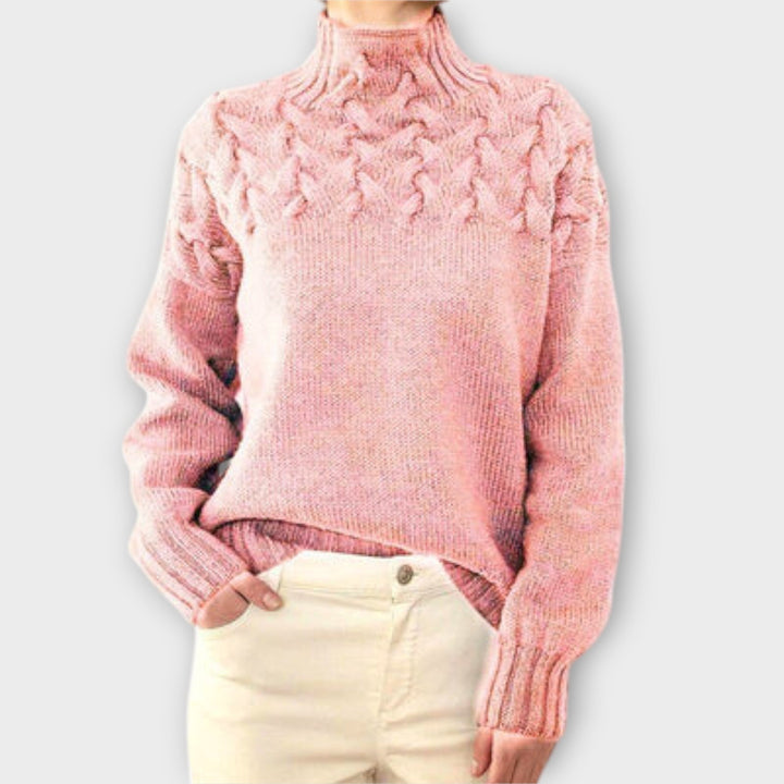 Julia | Zopfstrickpullover Damen elegant & bequem