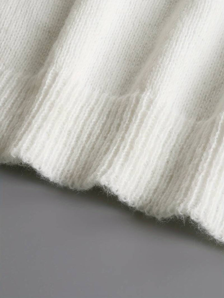 Elena | V-Ausschnitt Pullover in Feinstrick